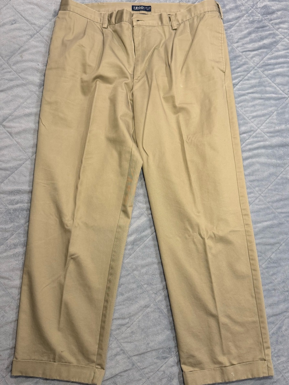 Izod Men's Tan Chino Pants - Classic Straight Fit